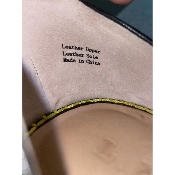 L.A.M.B Gwen Stefani Oracle T-Strap Strappy Leather Stacked Sandal Heels Size 9 - Picture 9 of 12